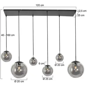 Comparateur de prix : Suspension Bollique led - noir - verre - 3499ZW - Noir - Steinhauer