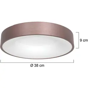 Comparateur de prix : Steinhauer Plafonnier LED Ringlede, 2.700 K Ø 38 cm bronze