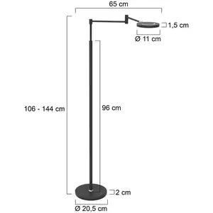 Comparateur de prix : Steinhauer - lampadaire Soleil - noir - luminium - 3515ZW - Noir
