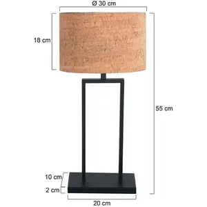 Steinhauer - Lampe De Table - Stang - Naturel Noir - Métal pas cher