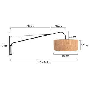 Steinhauer - Applique Murale - Elegant Classy - Noir - MétalVendu parluminaire