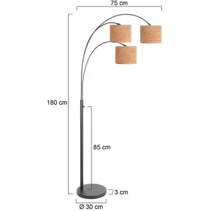 Steinhauer - Lampadaire - Sparkled Light - Naturel Noir - MétalVendu parluminaire