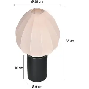 Steinhauer - Lampe De Table - Bloeba - Beige - Métal Textile - Ø pas cher