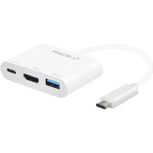 Macally UCHDMI4K - Adaptateur USB-C vers HDMI 4K / USB-C / USB-A pas cher