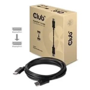 Comparateur de prix : CLUB3D Displayport 1.2 Cable M/M 3Meter 4K60Hz 21.6Gbps