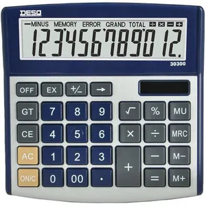 Calcultarice Large Desq Business Classy Métallique Grise pas cher
