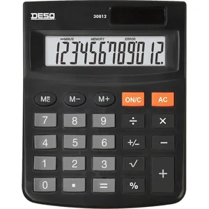 Comparateur de prix : Calculatrice De Bureau Compacte 30812 - 12 Chiffres - Desq