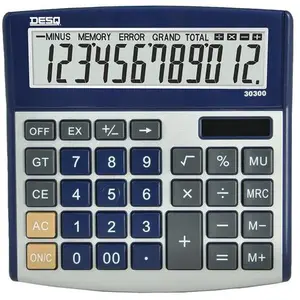 Desq Calculatrice De Bureau 12 Chiffres - Grand Mu Gt -noir DeskVendu parmanutan