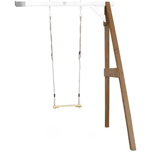 Comparateur de prix : Pragma Axi Portique Balançoire En Bois 1 Agrès Wall Mount Marron/Blanc