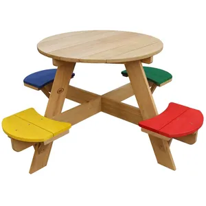 AXI Table Picnic UFO ronde Arc en ciel 20x120x56 cm pas cher
