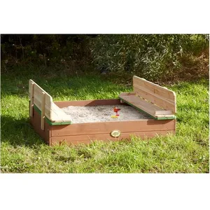 Bac à Sable Enfant AXI Ella - Bois avec Couvercle - 100 x 95 cm pas cher