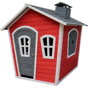 Comparateur de prix : SUNNY Maisonnette enfant, en bois FSC, rouge/gris