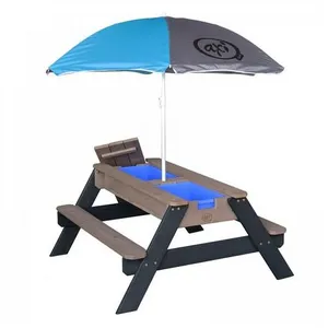 Table pique-nique sable et eau Axi Nick Anthracite/gris/bleue pas cher