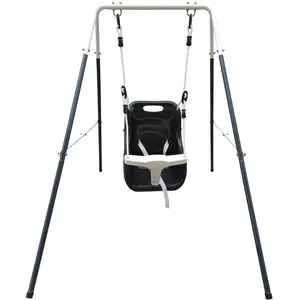 Comparateur de prix : AXI Portique en Métal avec Balançoire pour Bébé - Anthracite / Crème