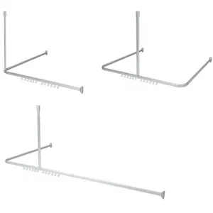 Sealskin Ensemble de rail de rideau de douche Easy-Roll aluminium pas cher