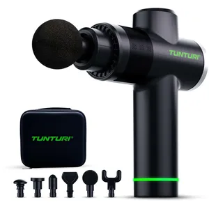 Pistolet de Massage Tunturi MG40   Appareil de Massage avec Multi-Poignée   Inclus 6 embouts et valise   Extra puissant et silencieux   Incl. application gratuite pas cher