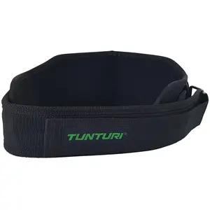 Ceinture de Musculation - TUNTURI - EVA Large - 120cm - Noir - Ajustable pas cher