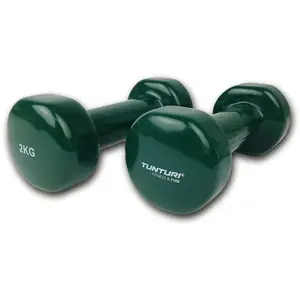Comparateur de prix : Tunturi haltères vinyle 2 x 2 kg vert