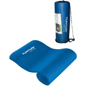 TUNTURI Matelas tapis fitness NBR bleu pas cher