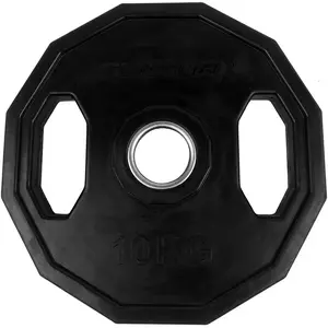 Comparateur de prix : Tunturi Disque haltère en caoutchouc olympique 10 kg noir