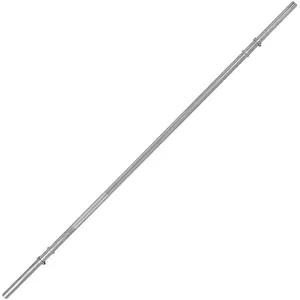 TUNTURI Barre à disque barbell 180cm, Alanhead, chrome pas cher