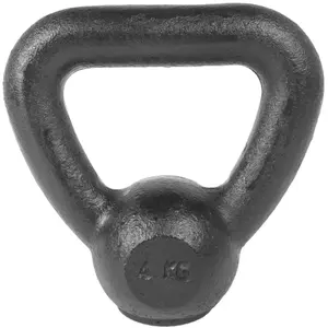 Kettlebell Tunturi 4 kg noir pas cher