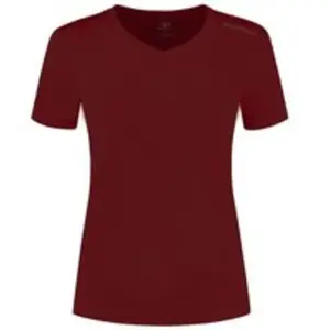 T shirt de sport manches courtes rogelli   femme   bordeauxVendu paramazon