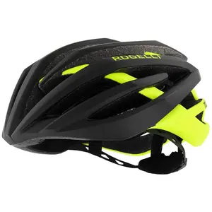 Casque velo rogelli tecta   unisexe   noir fluor pas cher