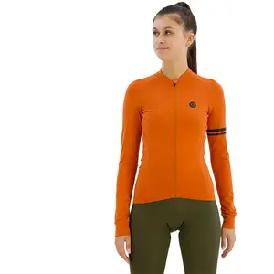 Maillot Agu Solid Jersey Performance manche longue orange femme - M pas cher