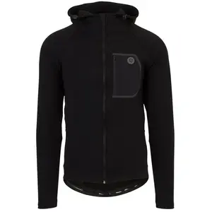 AGU Sweat à capuche MTB Homme Noir DWR - Taille S, Imperméable et Coupe-vent pas cher