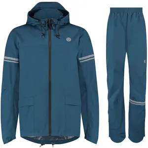 AGU Essential Original Impermeable Homme et Femme, 100% Polyester Recyclé, Etanche, Unisex - Bleu - XXL