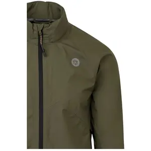 AGU Veste Unisexe Verte Militaire avec Capuche, Taille L - Compact Rain VENTURE pas cher