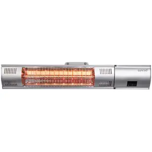 Outtrade Sunred Chauffage Mural de Terrasse 2000 W Tube Doré Argenté AluminiumVendu parcarrefour