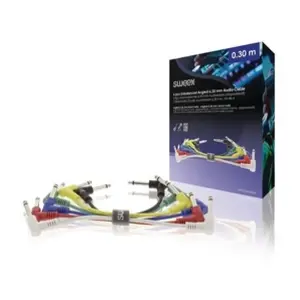 Sweex SWOP23010E030 Câble audio mono 6,35 mm mâle - 6,35 mm mâle 0,30 m gris foncé