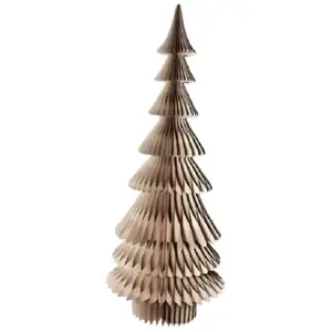 Arbre de Noël en papier d'abeille, couleur rose, 210 cm. (Produit natu... pas cher