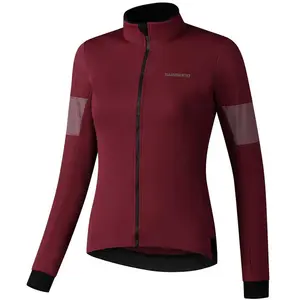 Maillot Shimano Kaede Wind manche longue grenat femme - XLVendu pardeporvillage
