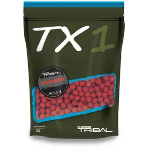 Comparateur de prix : Bouillettes Shimano Bait TX1 Strawberry 5kg - rouge - 20 mm