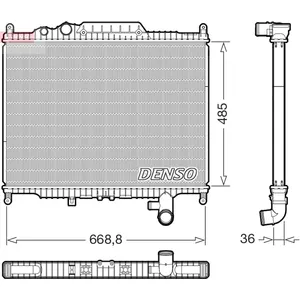 Radiateur moteur DENSO DRM14003 pas cher