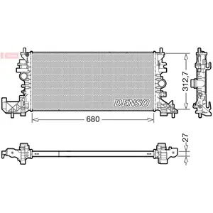 Radiateur, refroidissement du moteur DRM20118 Denso DRM20118 pas cher