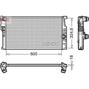 Radiateur, refroidissement moteur DENSO DRM05017 pas cher