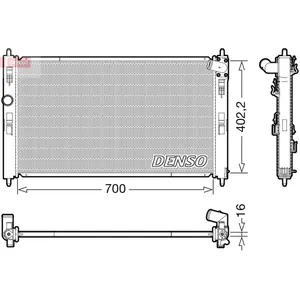 Radiateur, refroidissement moteur DENSO DRM45050 pas cher