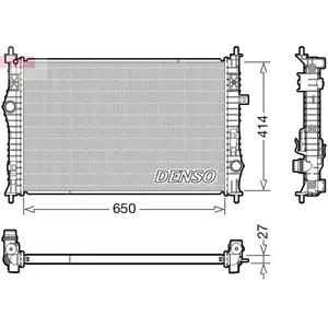 Radiateur, refroidissement moteur DENSO DRM21104 pas cher