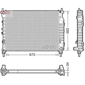 Radiateur moteur DENSO DRM20125
