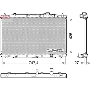 Radiateur moteur DENSO DRM40052