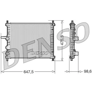 Radiateur, refroidissement moteur DENSO DRM09038 pas cher