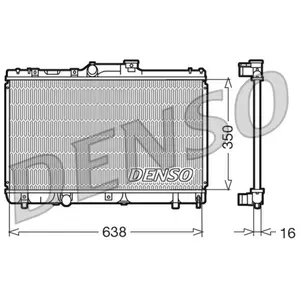 Radiateur, refroidissement moteur DENSO DRM50013 pas cher