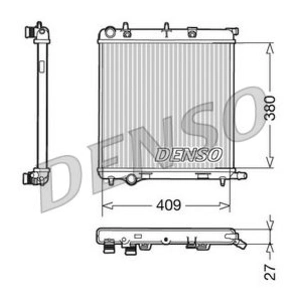 Radiateur, refroidissement du moteur DENSO, par ex. pour Peugeot, Citroën pas cher