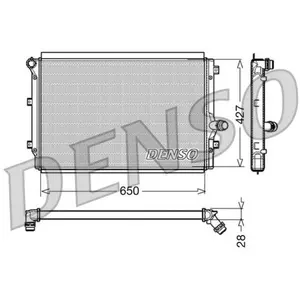Radiateur, refroidissement du moteur DRM32017 Denso DRM32017 pas cher
