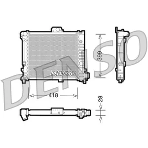 Radiateur, refroidissement moteur DENSO DRM25004 pas cher