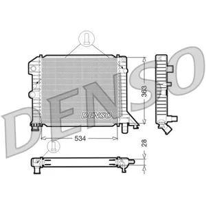 Radiateur, refroidissement moteur DENSO DRM33021 pas cher